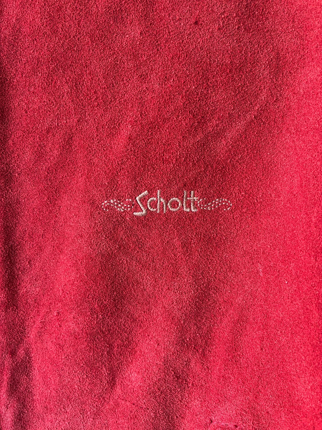 90s Schott Suede Zip Jacket Made in USA 상품이미지2