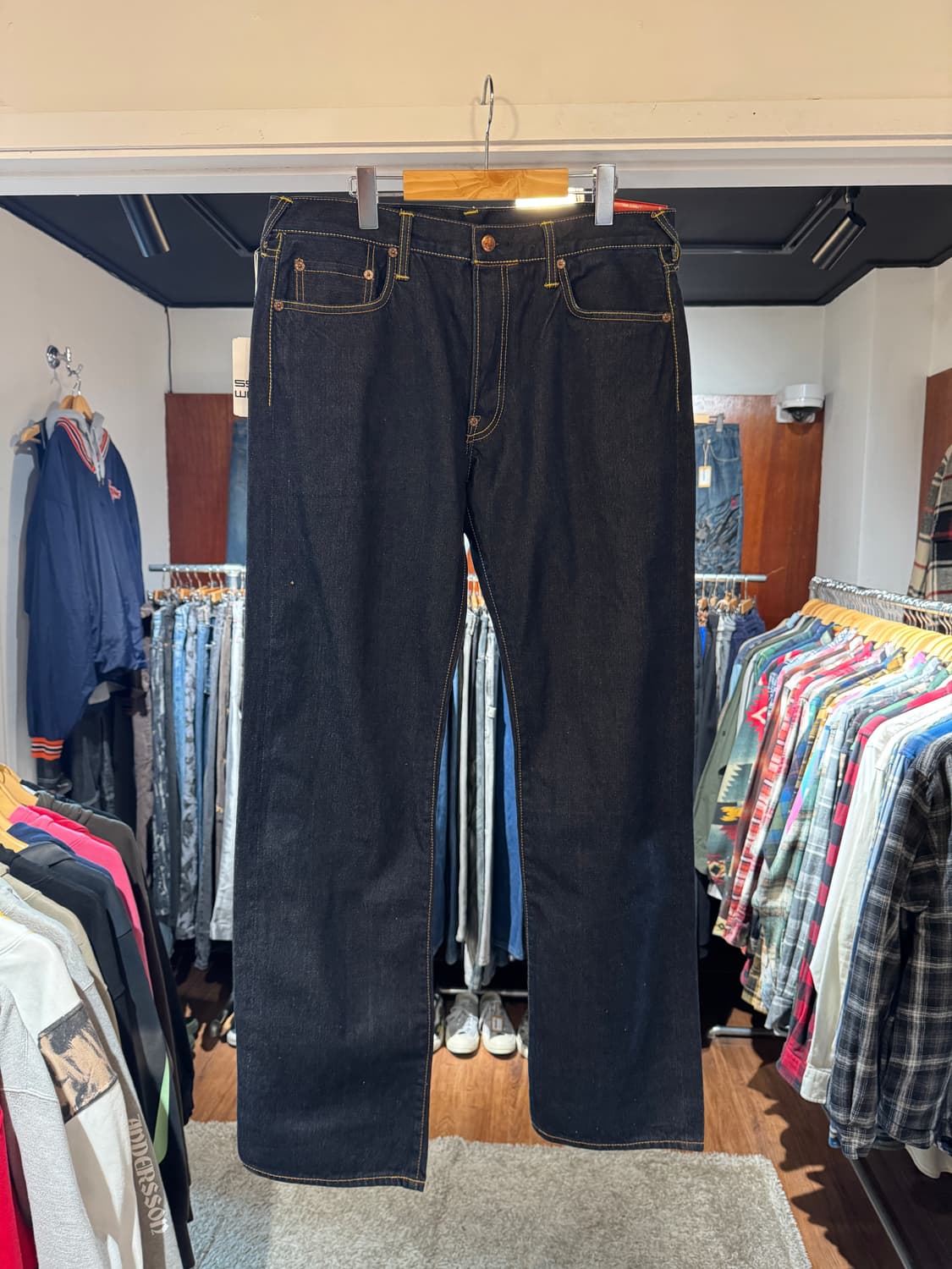 에비수 NO2 셀비지 데님팬츠 새상품 36 상품이미지4