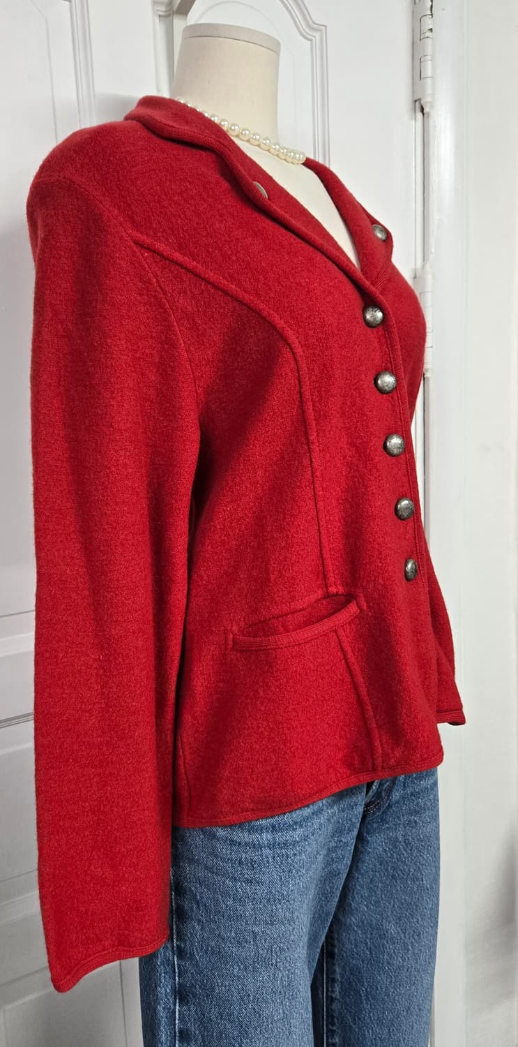 GEIGER 빈티지 레드 울자켓 상품이미지3