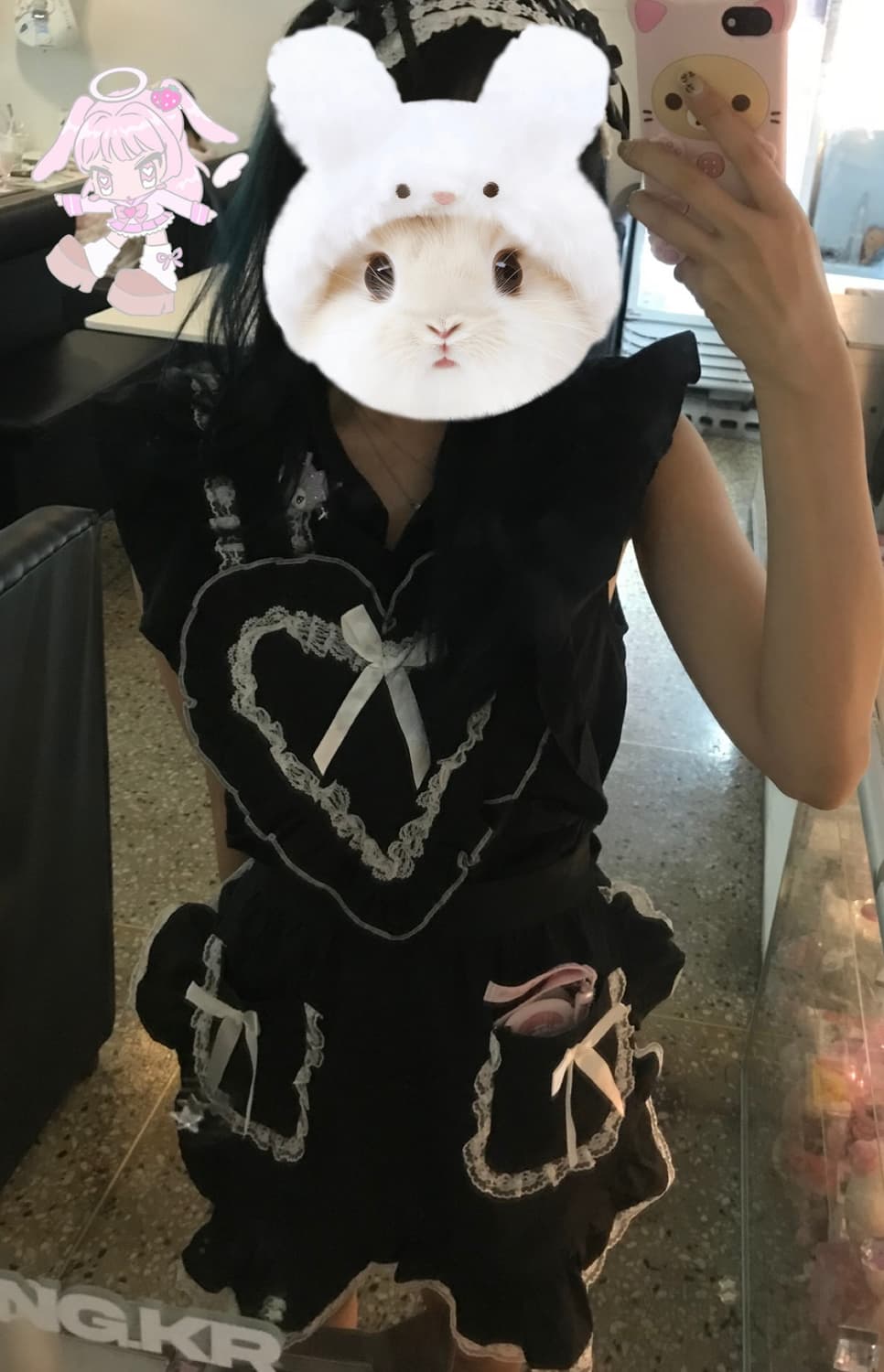 블랙 하트 에이프런 상품이미지1