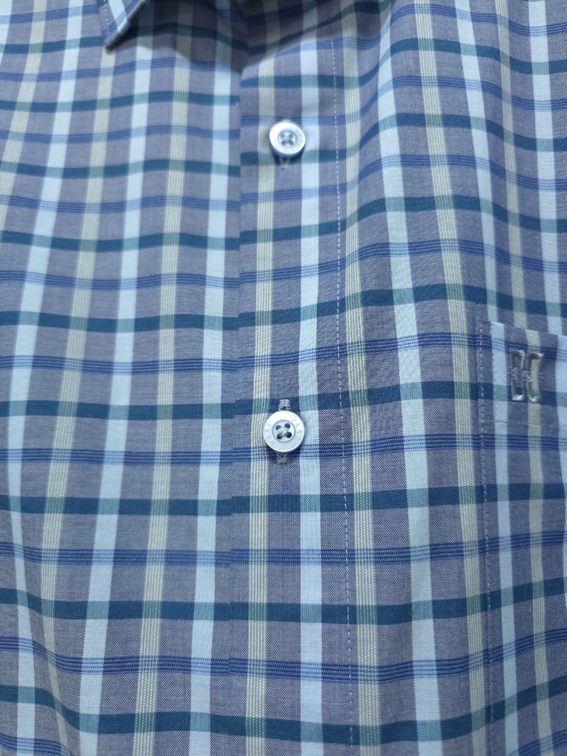 닥스(DAKS) 남성 블루 체크 긴팔 셔츠 (사이즈 100) 상품이미지5