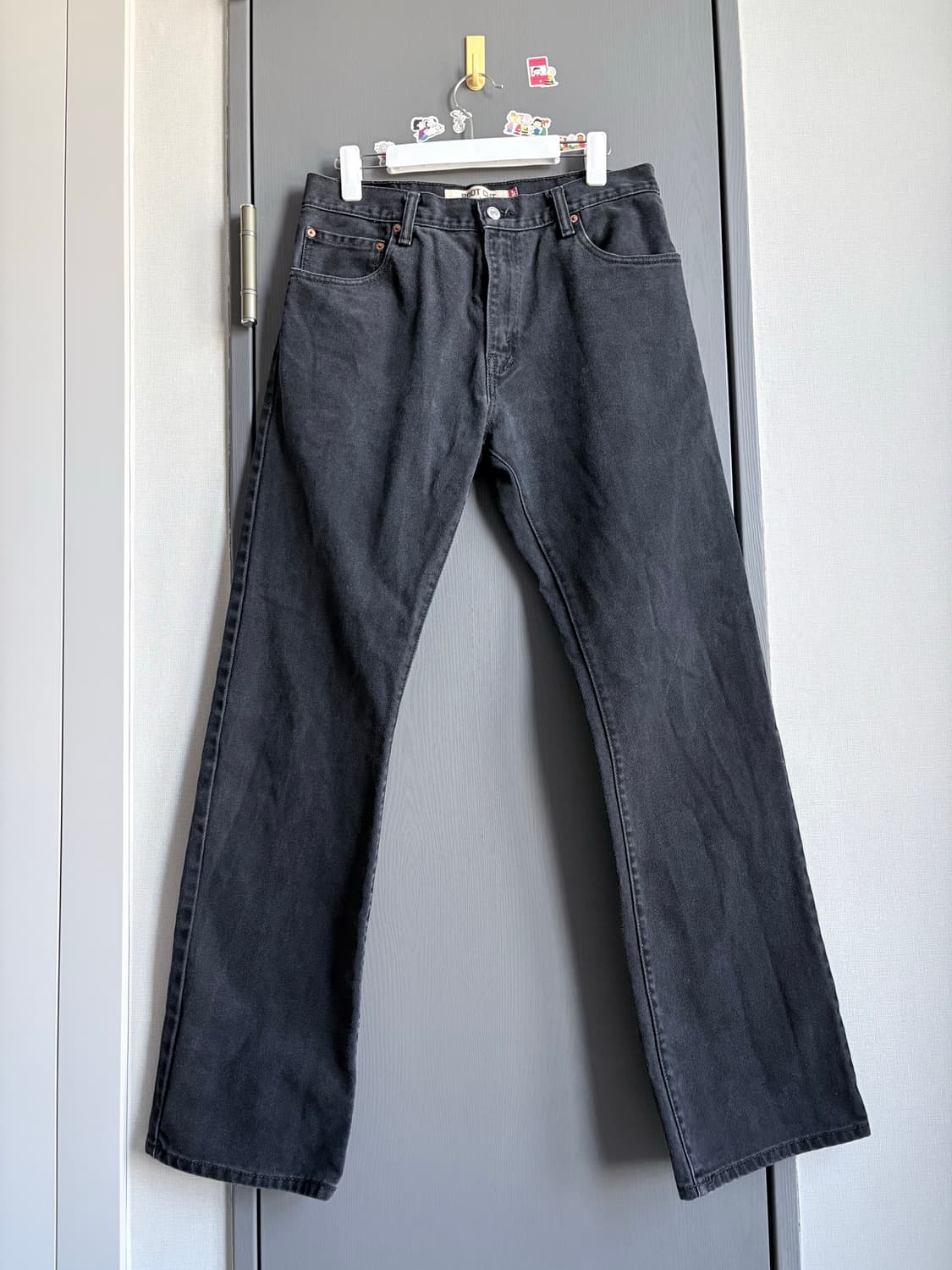 (33x34) 리바이스 00s MEXICO 517 부츠컷 블랙진 블랙 데 상품이미지2