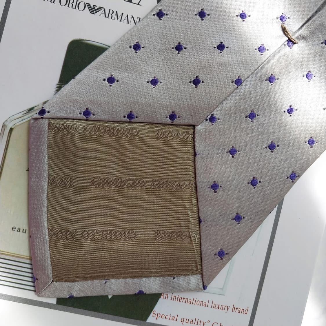 아르마니 꼴레지오니 도트 패턴 넥타이 9.9cm A+~A등급 K2399 상품이미지7