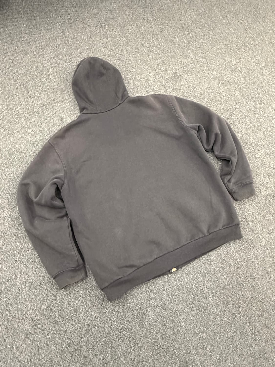 M)칼하트 빈티지 워싱 차콜 후드집업 상품이미지5
