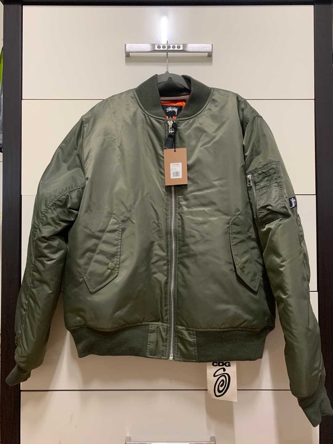 [M] 스투시xCDG 꼼데가르송 MA-1 자켓 상품이미지3