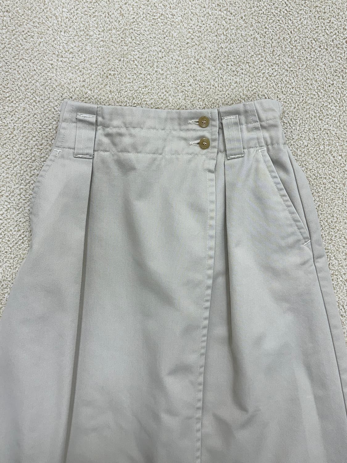 단톤 베이지컬러 랩 스커트 상품이미지2