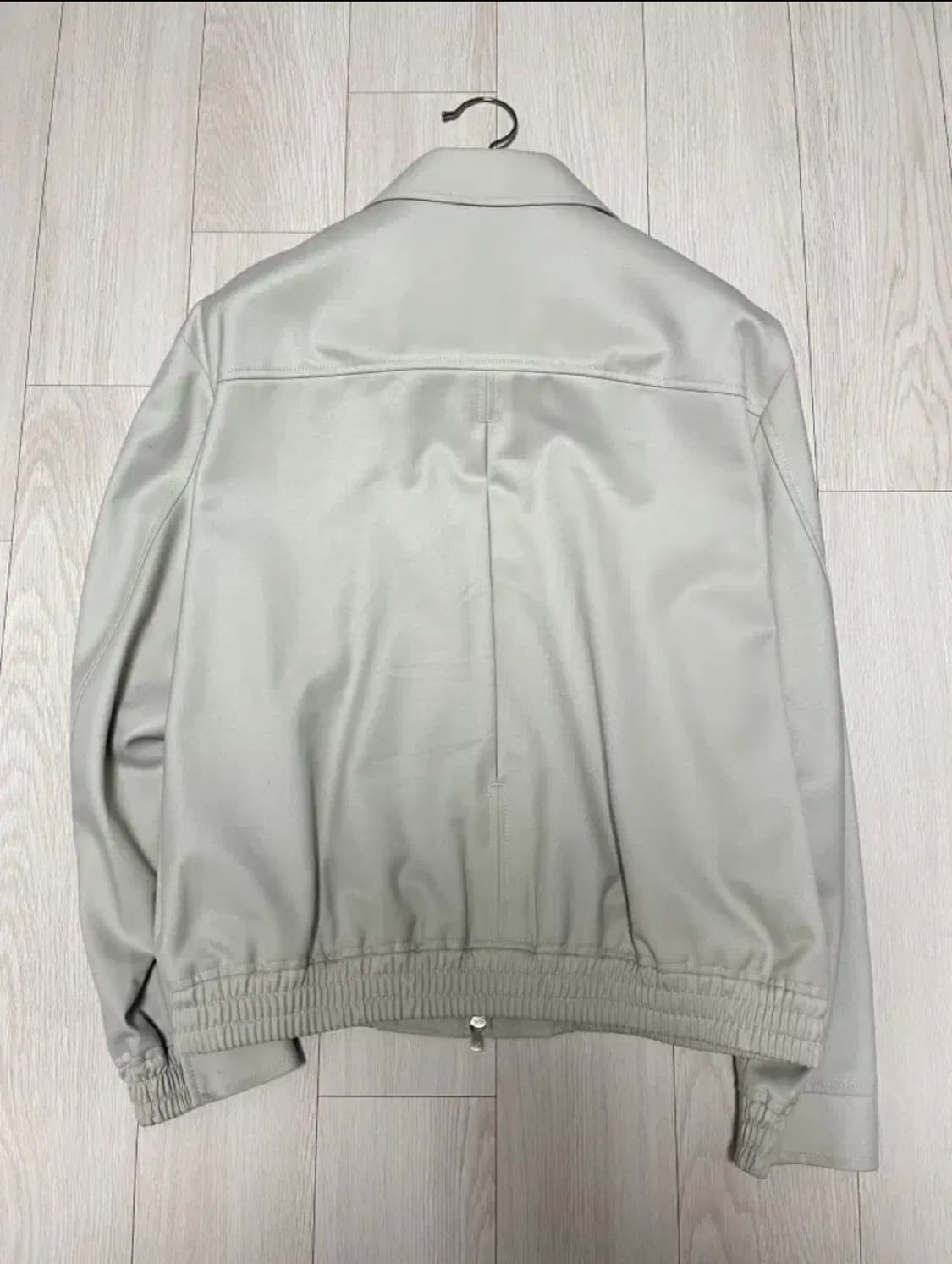 44) 오엑스스튜디오 빅카라 울 블루종 [민트 그레이] 상품이미지2