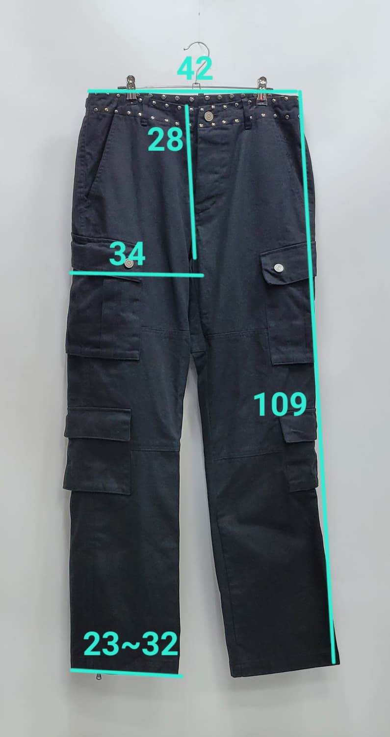 새상품급) Libilly 리빌리 멀티 포켓 와이드 카고 팬츠 / 남 M 상품이미지10