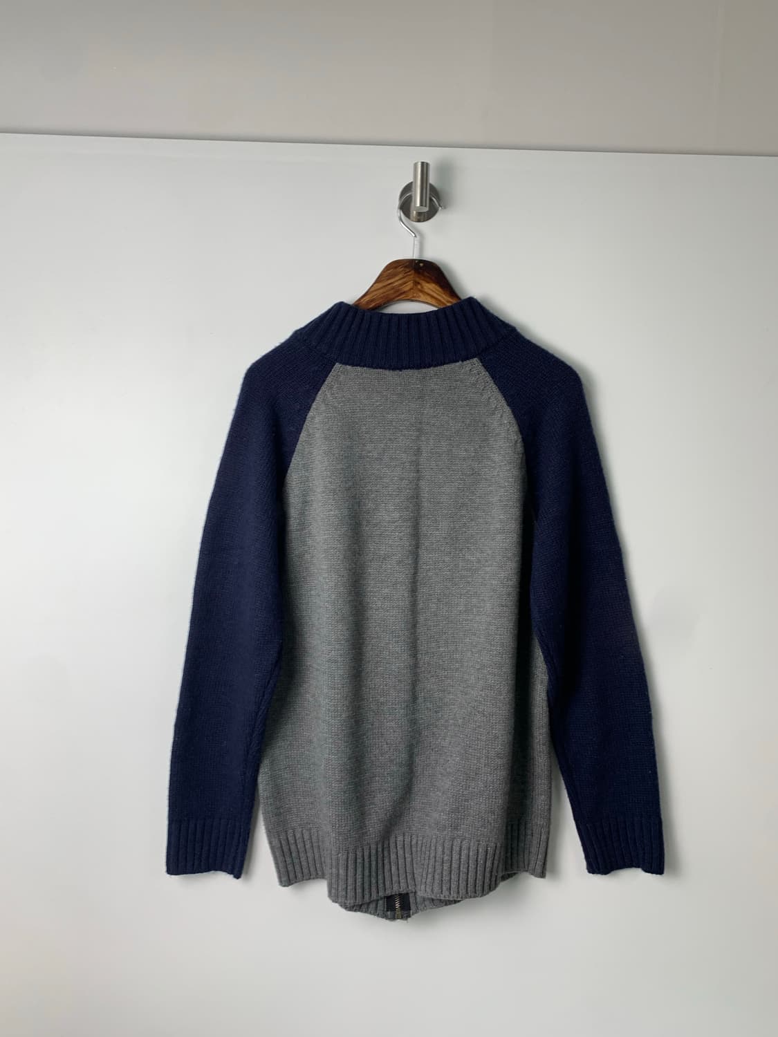 라코스테 나그랑 배색 니트집업 가디건 상품이미지3