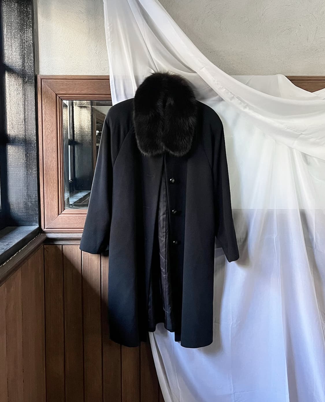 JPV neckline fur cashmere coat 상품이미지6