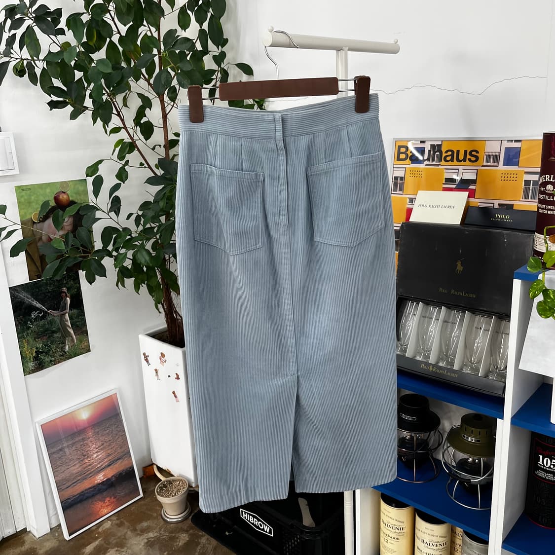 더캐시미어 코듀로이 스커트 64-94 상품이미지3