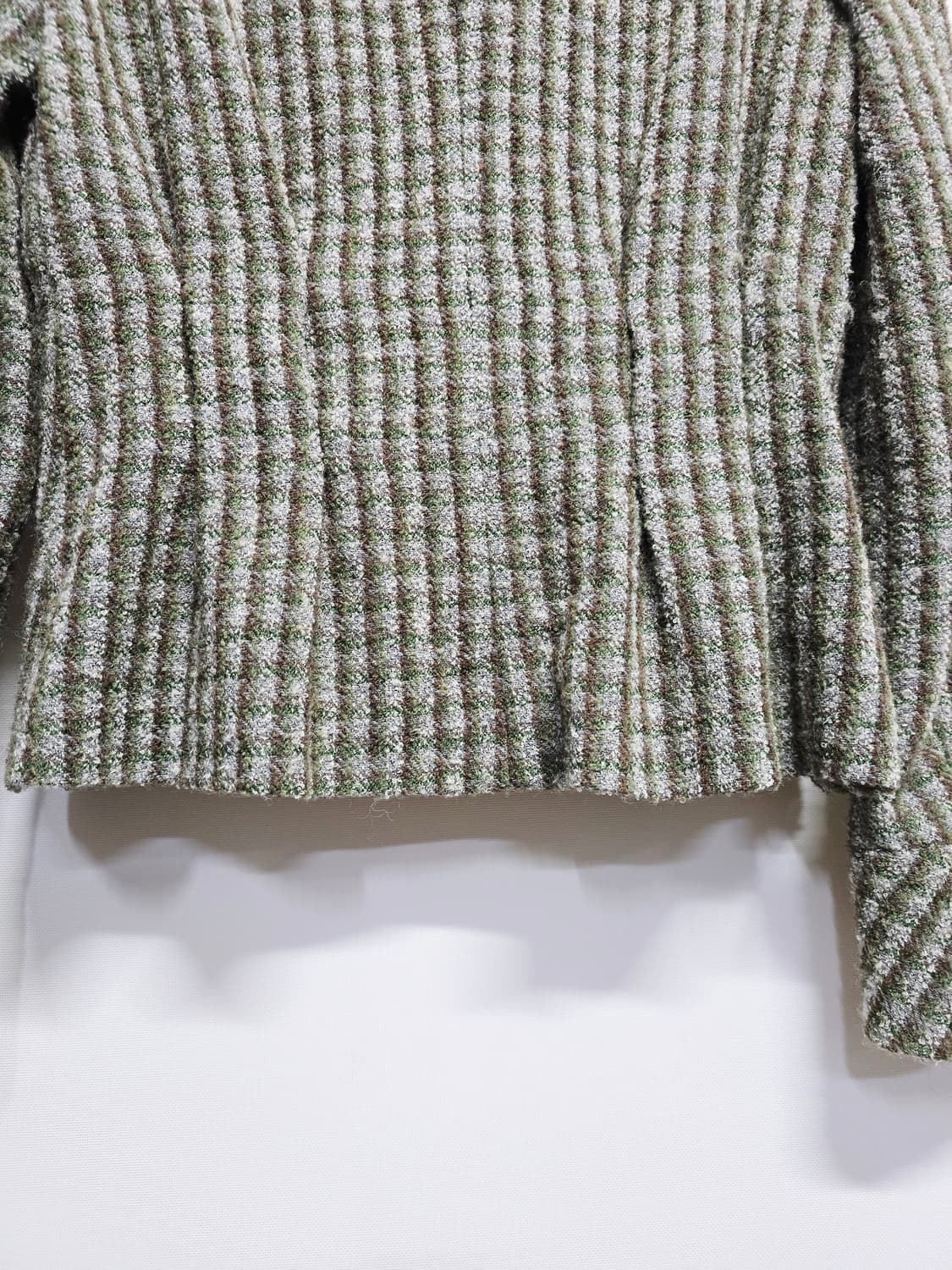 신장경 트위드 체크 패턴 여성 자켓 상품이미지7