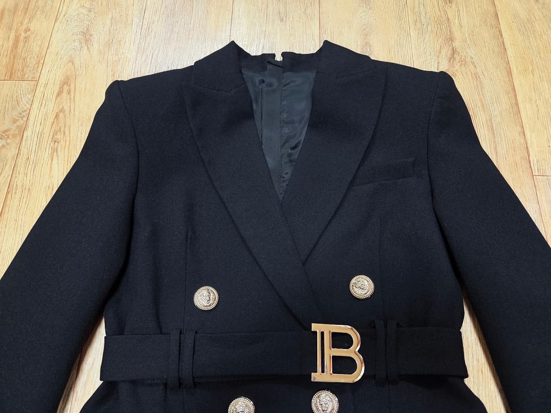 발* B벨티드 더블버튼 자켓원피스 55 상품이미지6