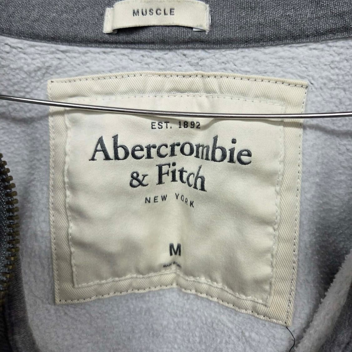 아베크롬비 y2k 올드스쿨 스웻 후드집업 희귀져지(M) 상품이미지7