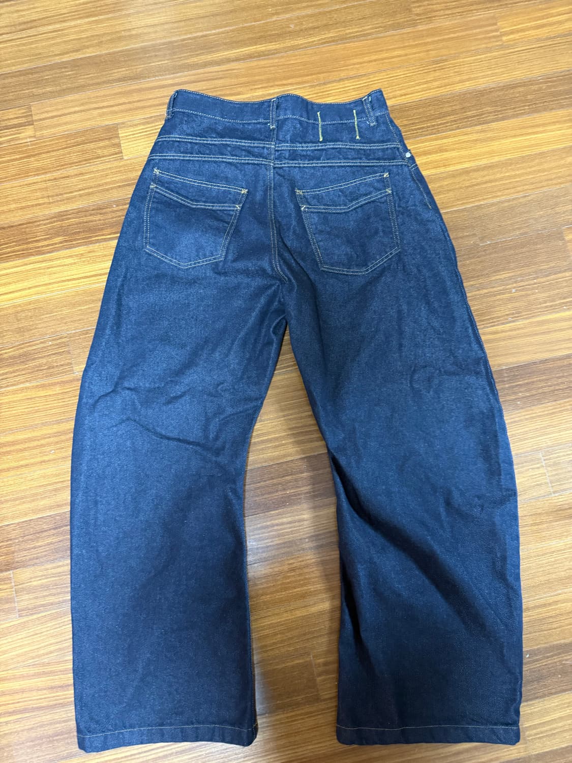 테이크이지 5버튼 커브드 데님팬츠 상품이미지2