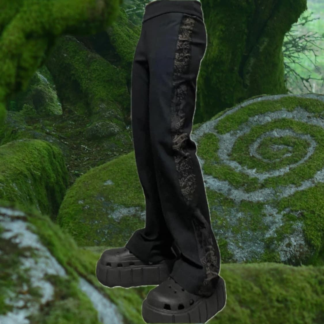 빈티지 사이드라인 포인트 부츠컷 팬츠 상품이미지1