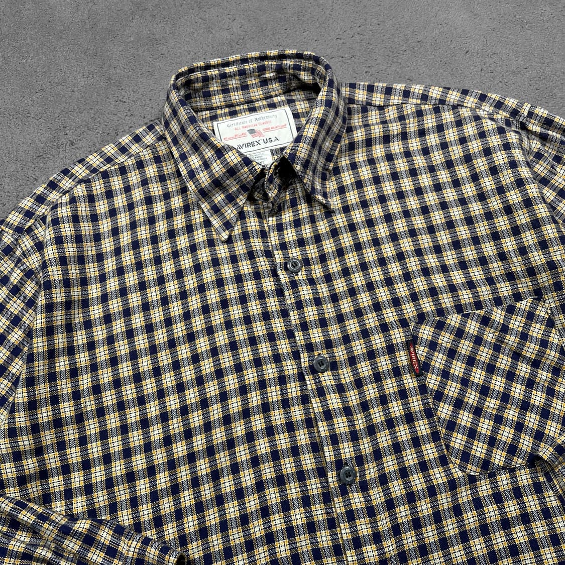 아비렉스 포켓 체크 셔츠 상품이미지1