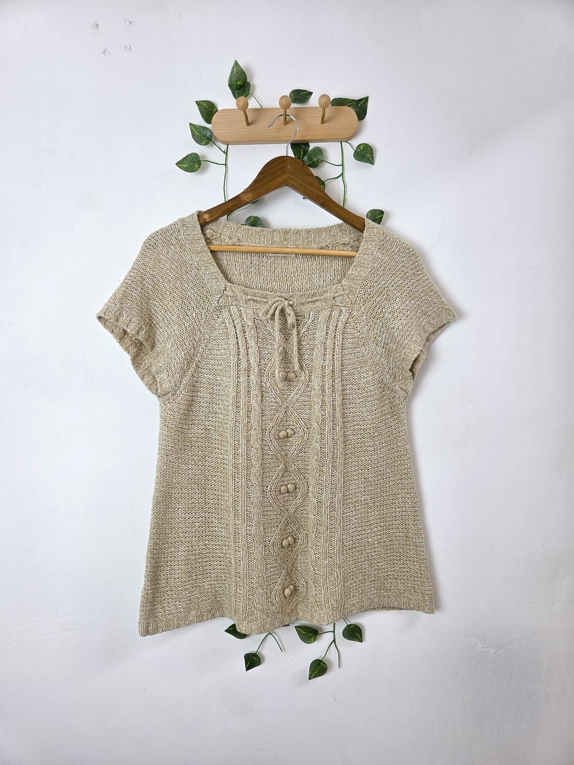 maple feel 모리 반팔 니트 상품이미지1