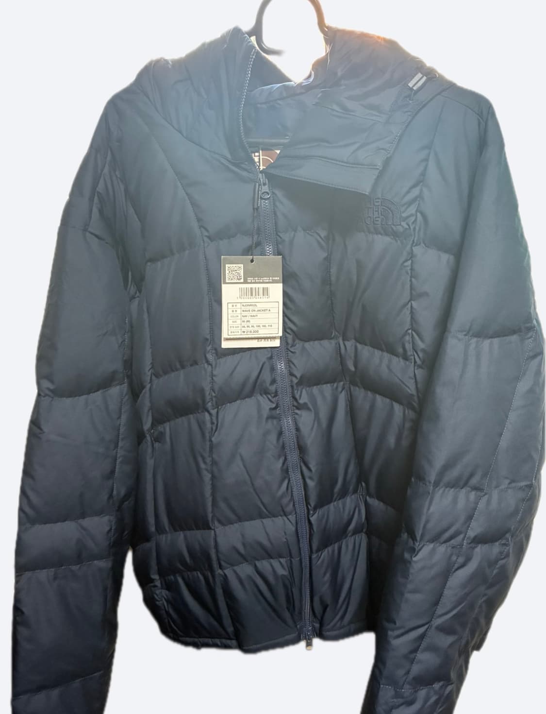 노스페이스 웨이브 온 자켓 패딩 네이비 M 매장판 상품이미지1