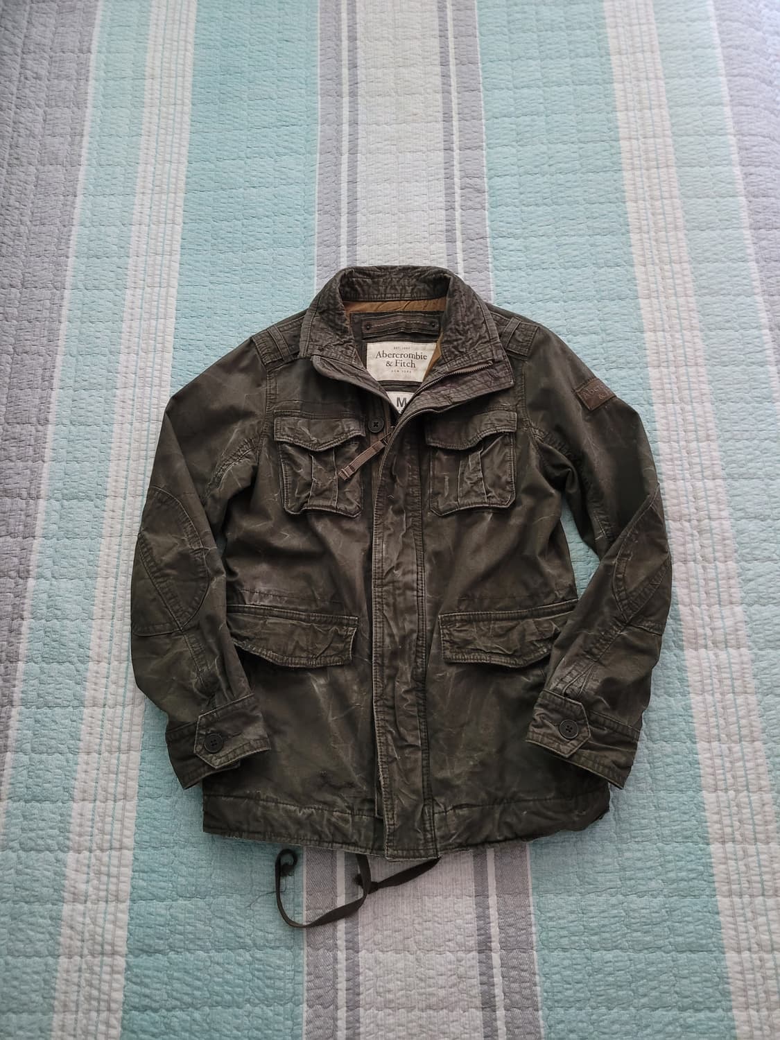 아베크롬비 Abercrombie 빈티지워싱 밀리터리 필드야상자켓 M 상품이미지1