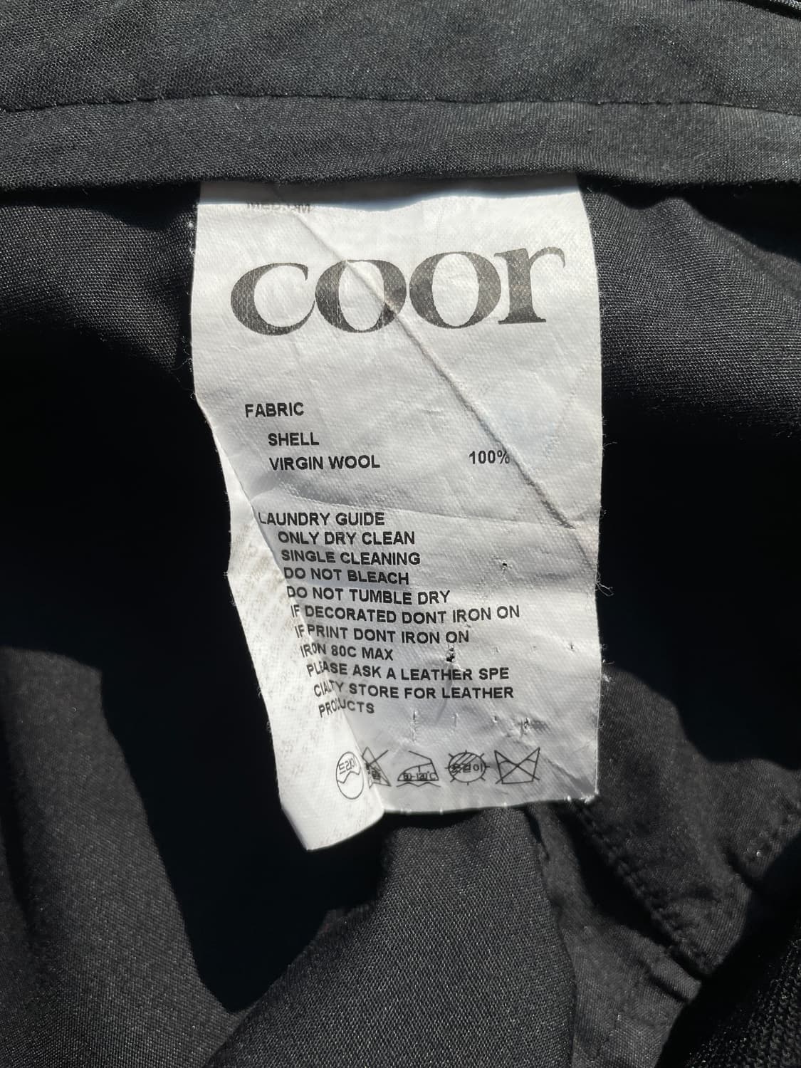 쿠어(COOR) 버진 울 와이드 슬랙스 팬츠 상품이미지6