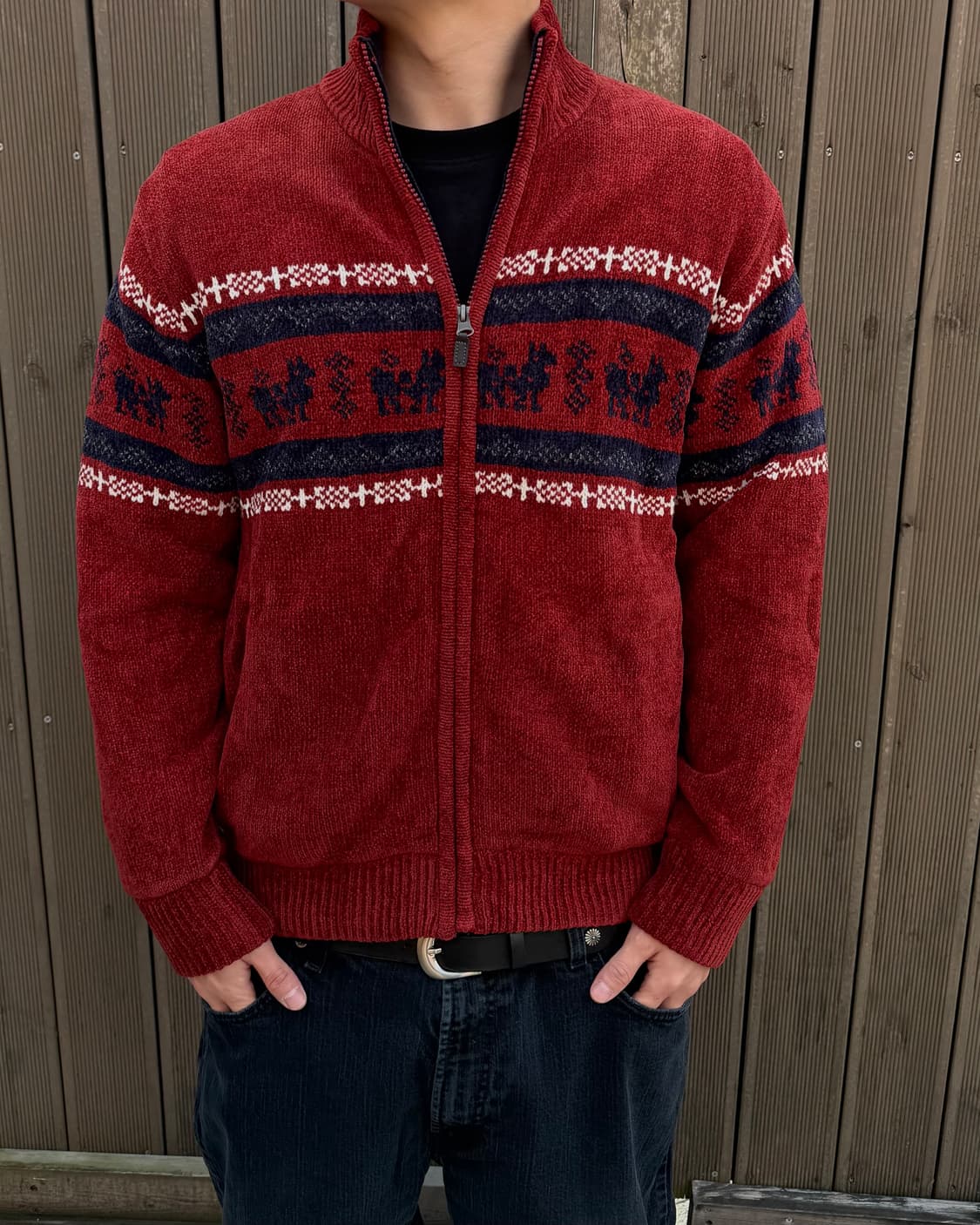 페어아일·노르딕 빈티지 니트집업 상품이미지2