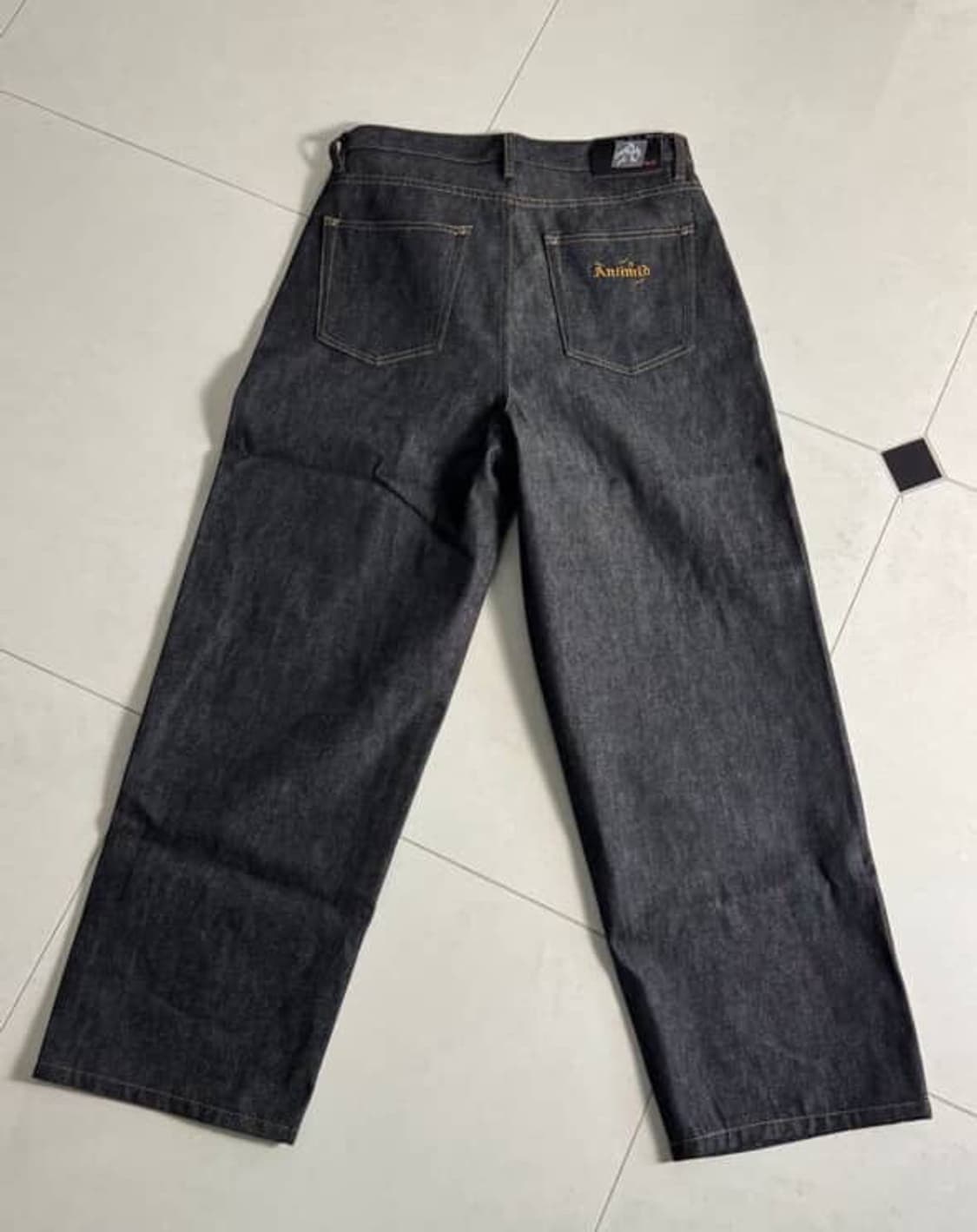 Antimid 데님팬츠 블랙 XL 상품이미지1