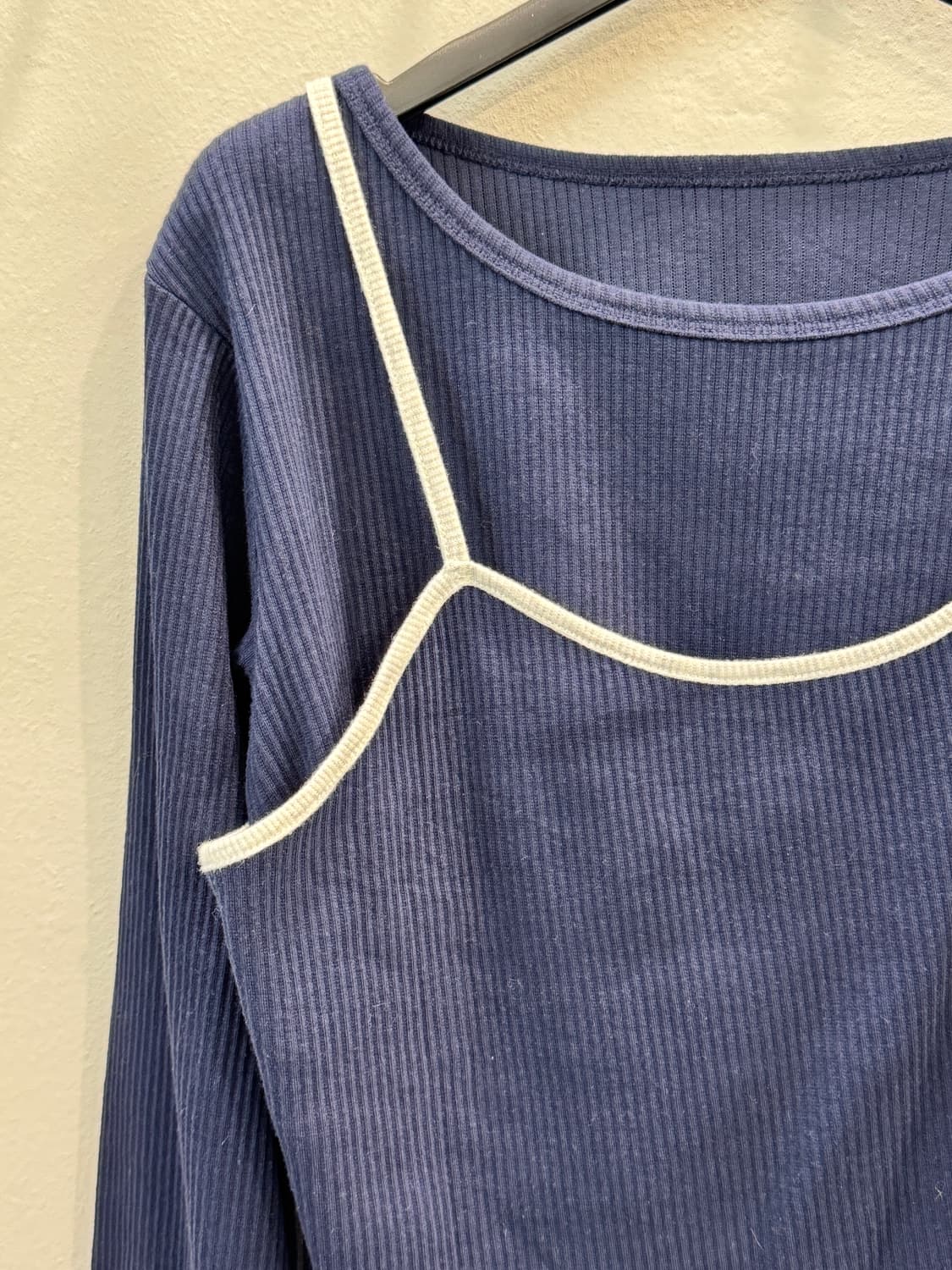 japan vintage 나시 레이어 골지크롭티 상품이미지6