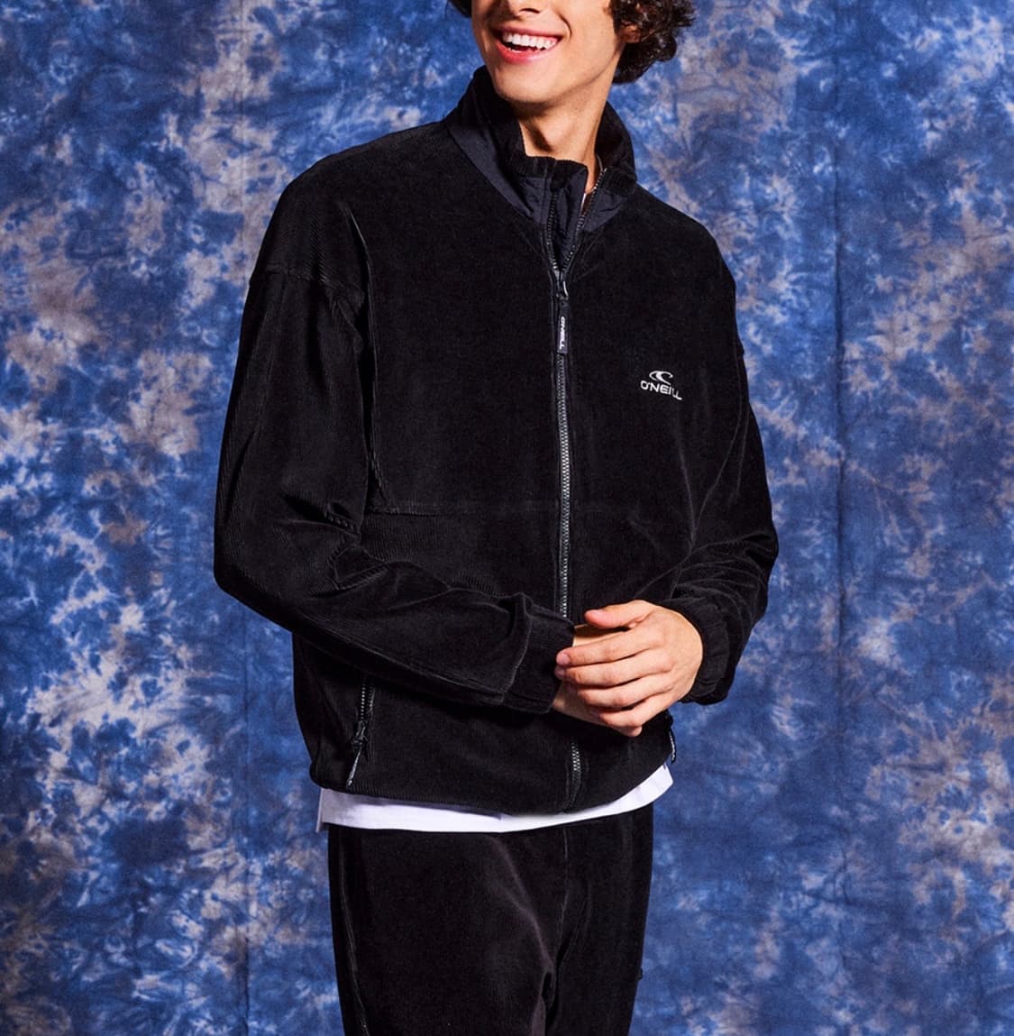 [M]오닐 코듀로이 집업 져지/블랙 상품이미지2