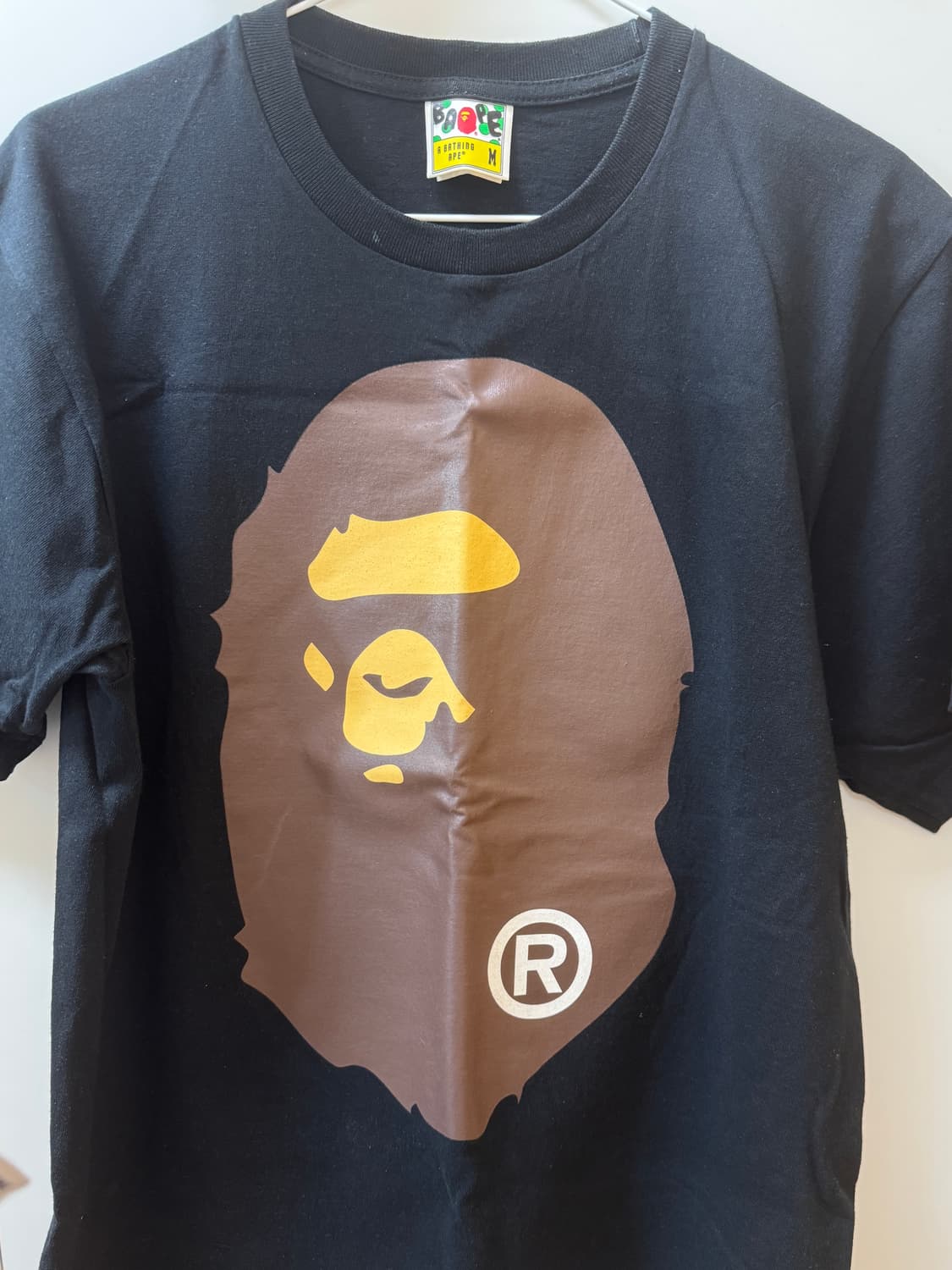 베이프 빅 에이프 헤드 티셔츠 블랙 M 상품이미지3