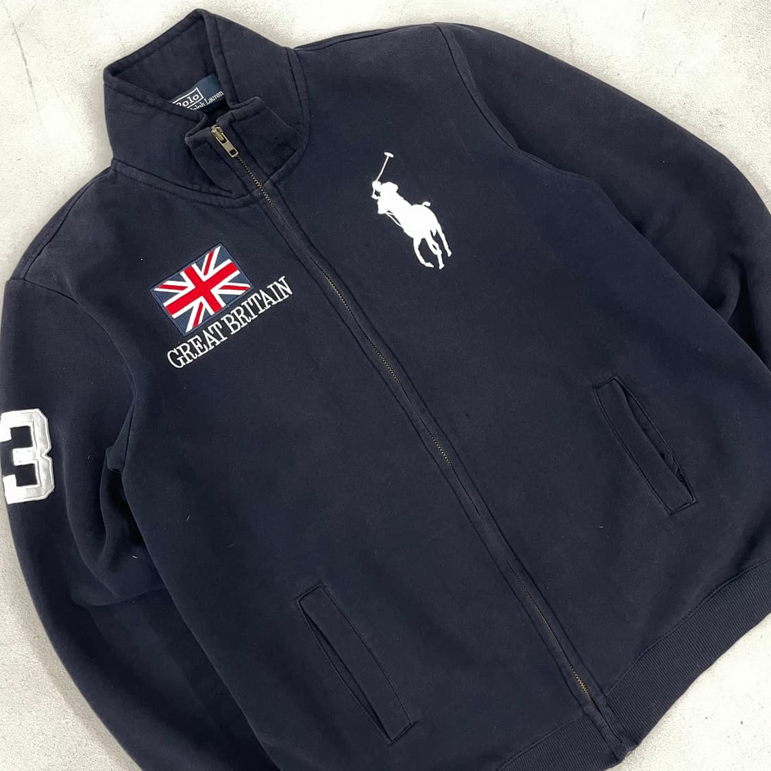 폴로 빅포니 브리튼 영국 코튼 져지 집업 상품이미지3