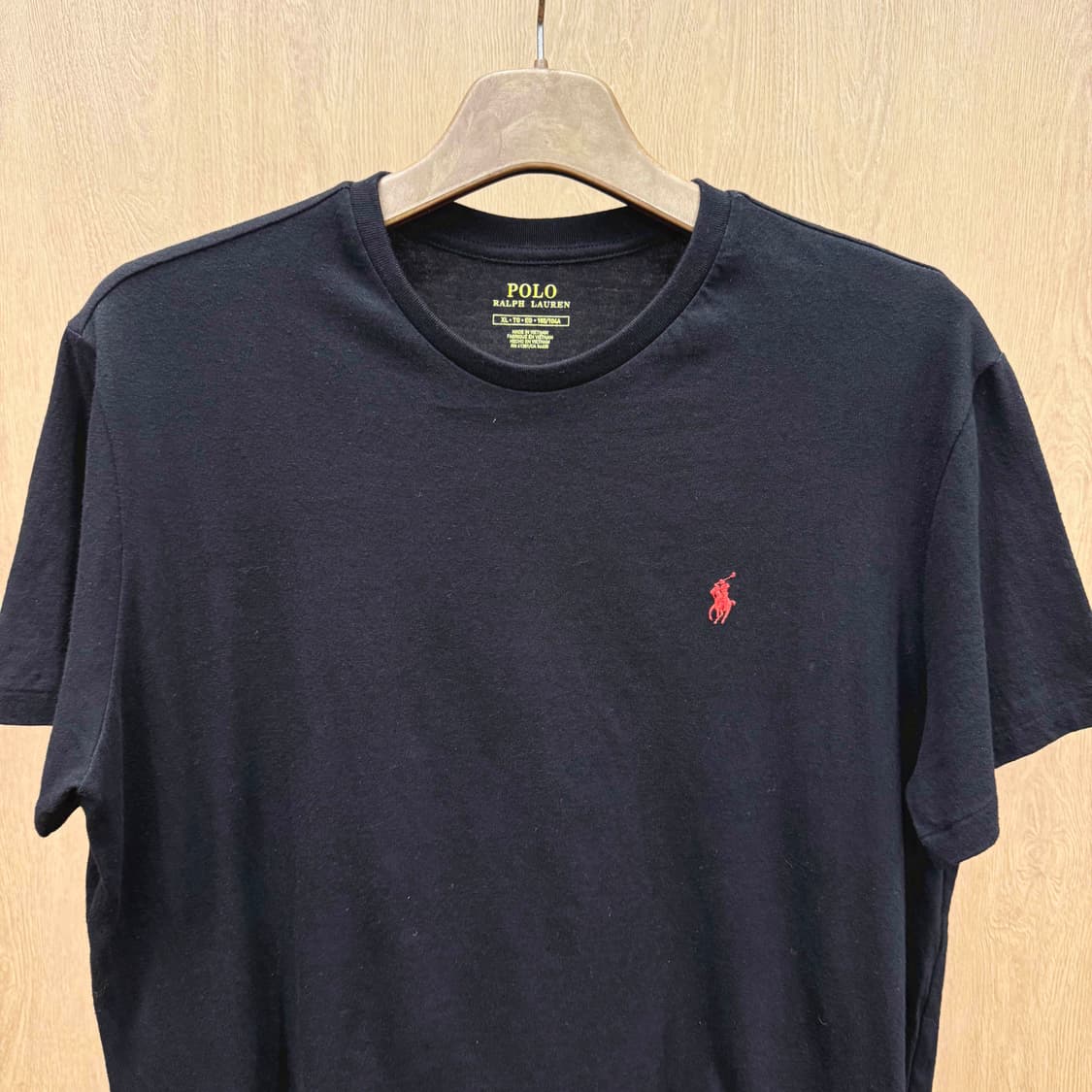 폴로 랄프로렌 클래식 반팔 티셔츠 포니 자수 로고 디테일 블랙 상품이미지4