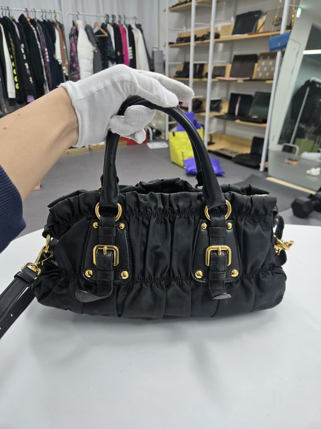 [A급컨디션]프라다 고프레 숄더백 상품이미지1