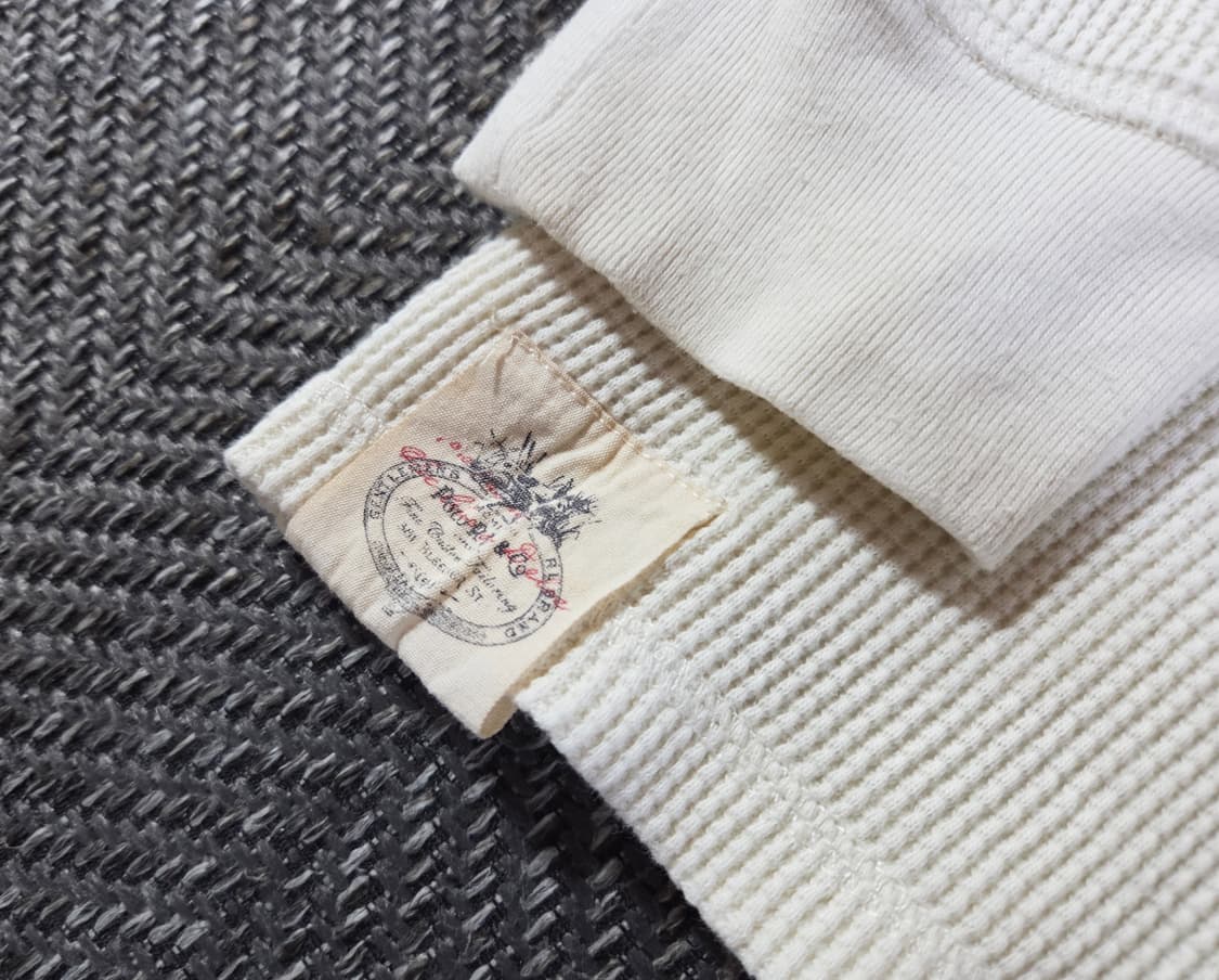 폴로 랄프로렌 희귀 RL&CO 라벨 와플 롱슬리브 상품이미지5