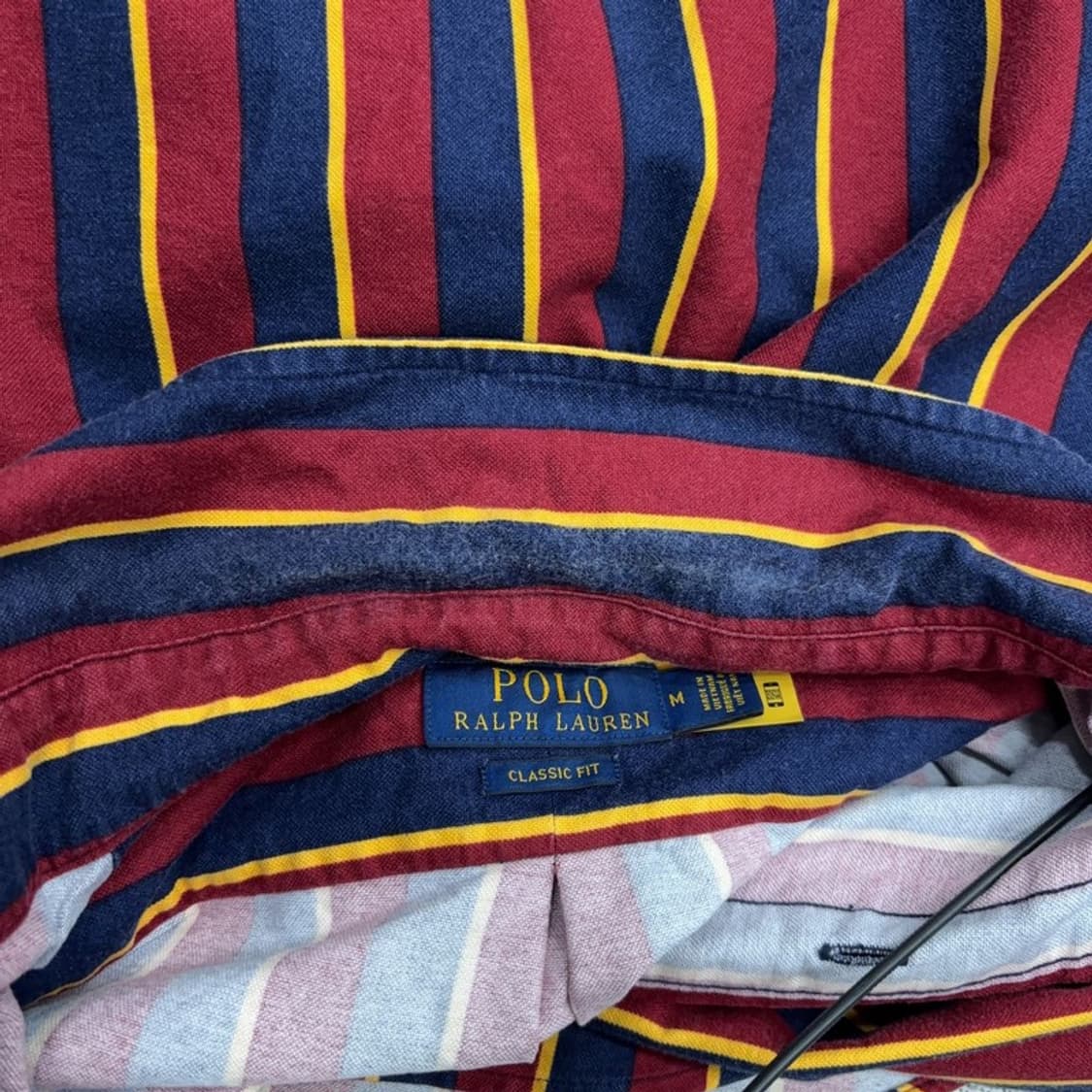 폴로 랄프로렌 신형 QR 커스텀핏 스트라이프 셔츠 M P00088 상품이미지6