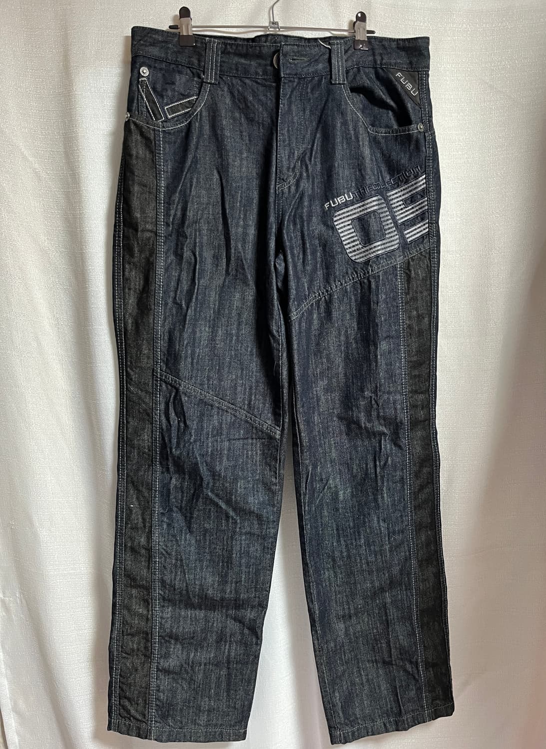 후부 FUBU 데님 빈티지 와이드 팬츠 청바지 32 상품이미지1