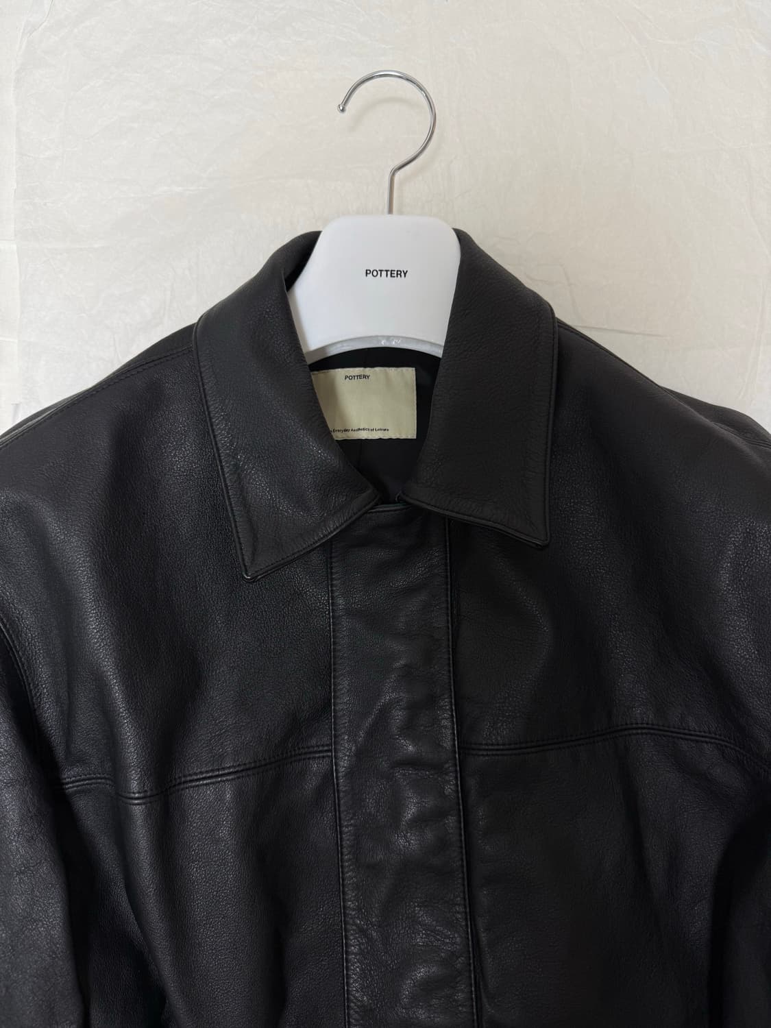 포터리 레더 카 코트 블랙 1 (새상품) 상품이미지2