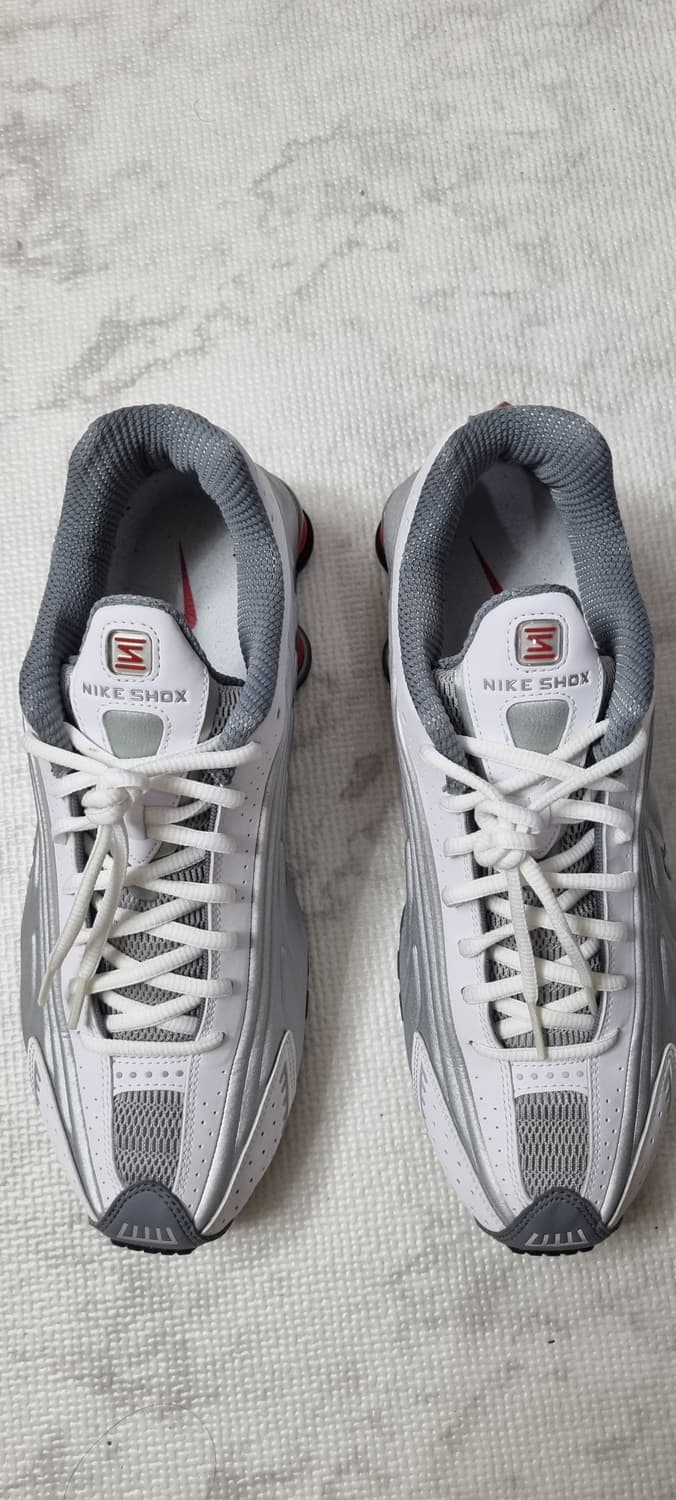 나이키 샥스 r4 메탈릭 실버 코멧 레드 280 상품이미지5