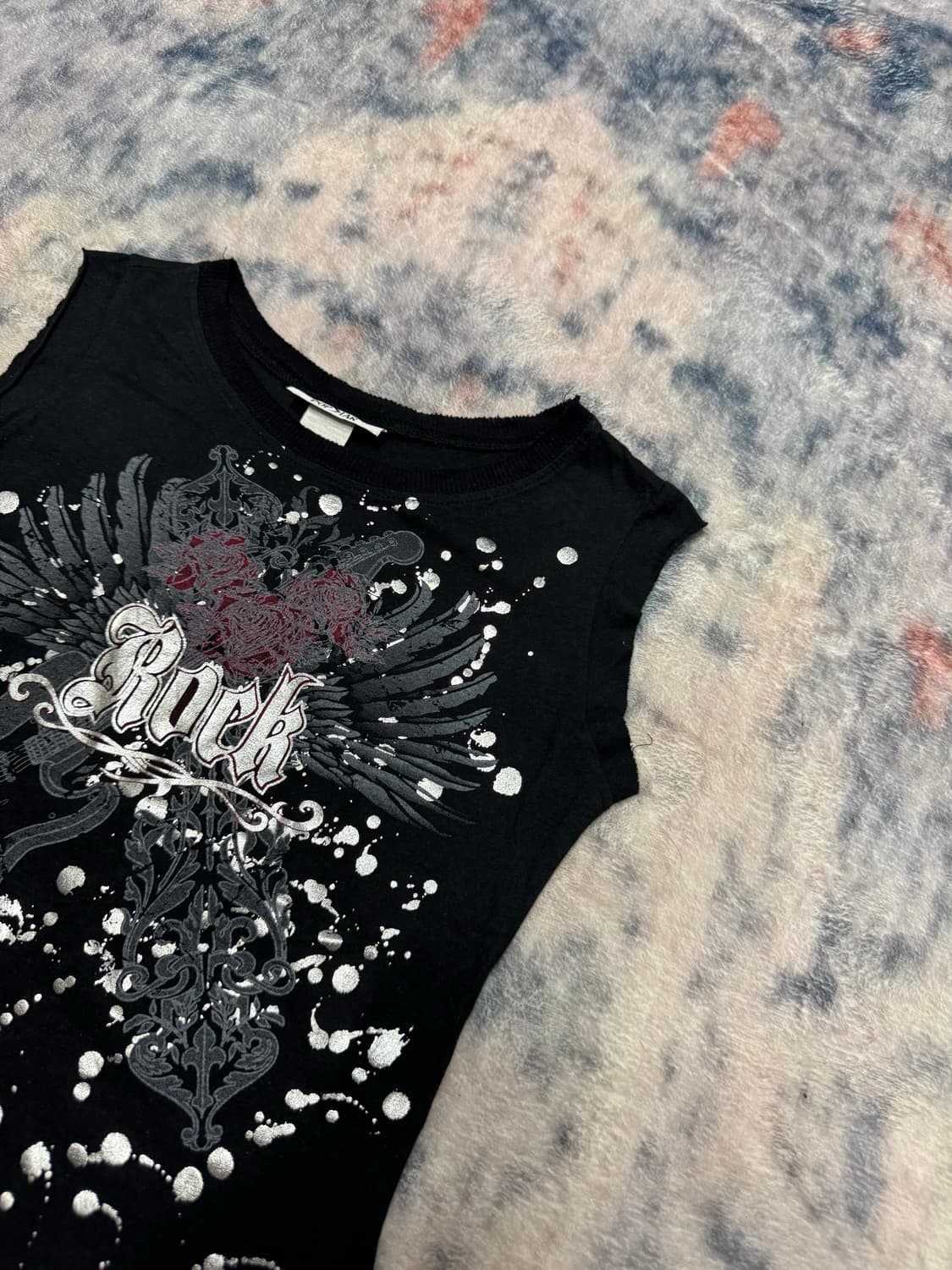 Unknown rock printing sleeveless  상품이미지4