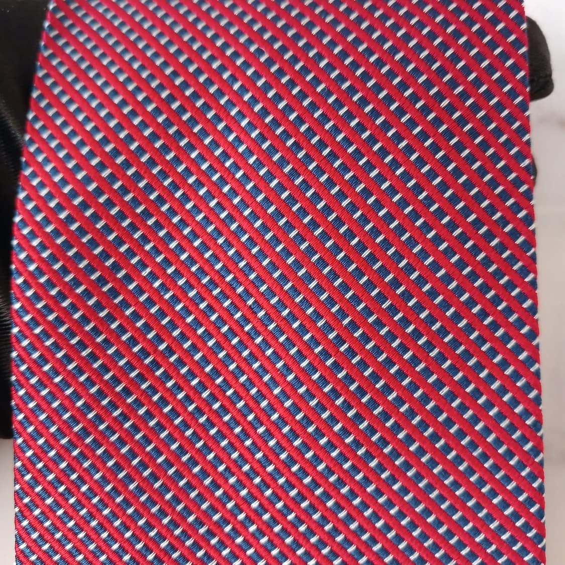 브룩스브라더스 실크 레드 지오메트릭 넥타이 8.9cm 새상품 A19072 상품이미지7