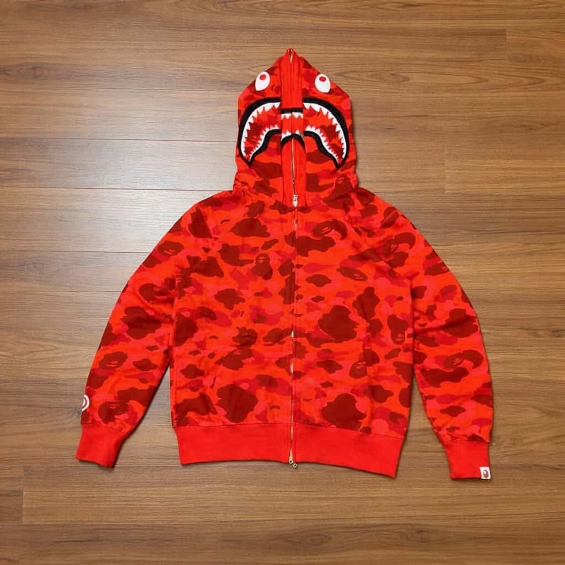 베이프 더블샤크후드 적계 새상품 (급처 상품이미지5