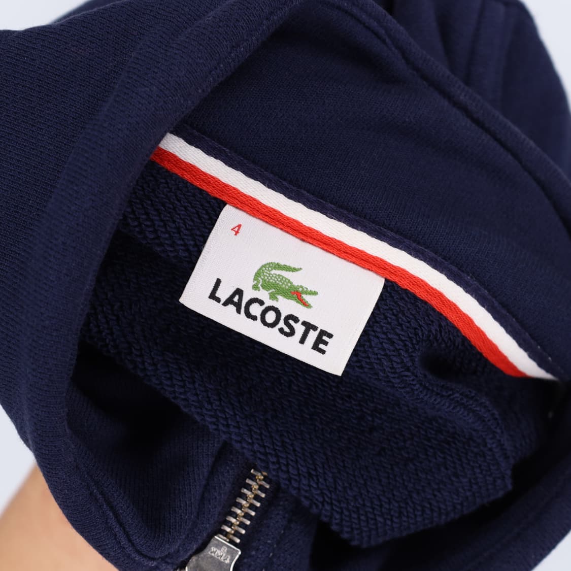 [4/100] 라코스테 풀집 집업 자켓 네이비 3777 상품이미지6