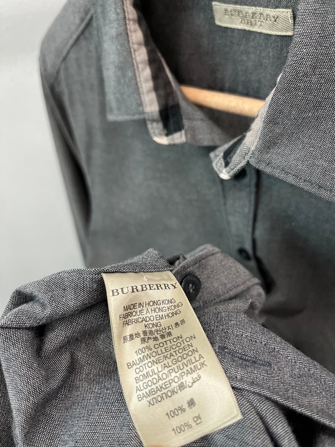 95-100) 버버리 브릿 그레이 셔츠 상품이미지8