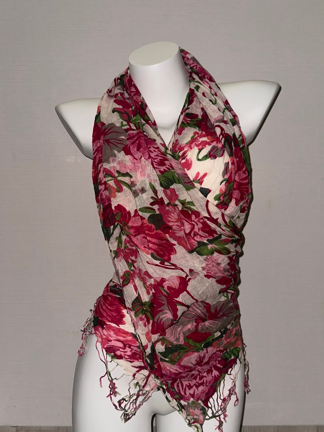 빈티지 오리엔탈 로즈 스카프 상품이미지1