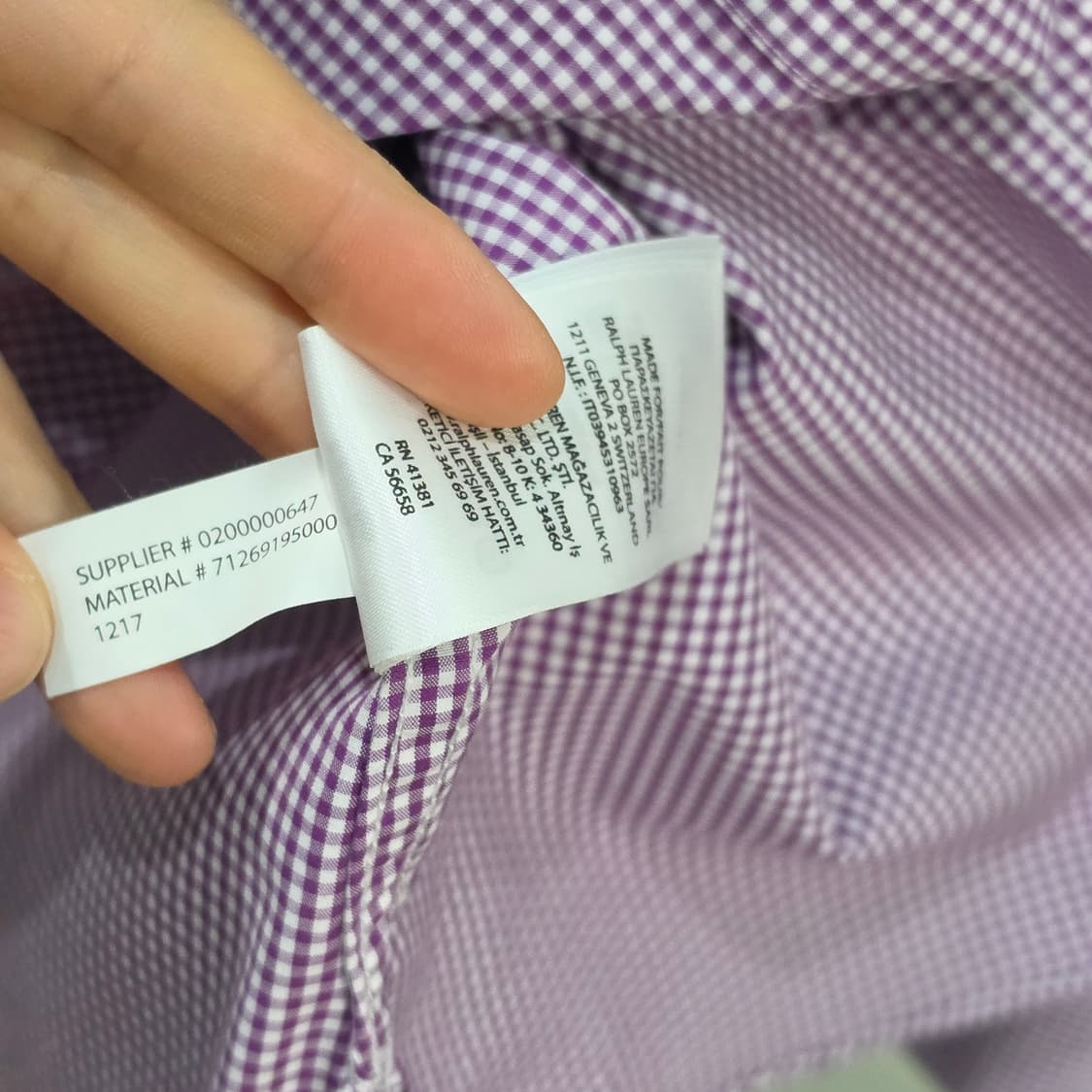 랄프로렌 슬림핏 체크 셔츠- M정도 상품이미지9