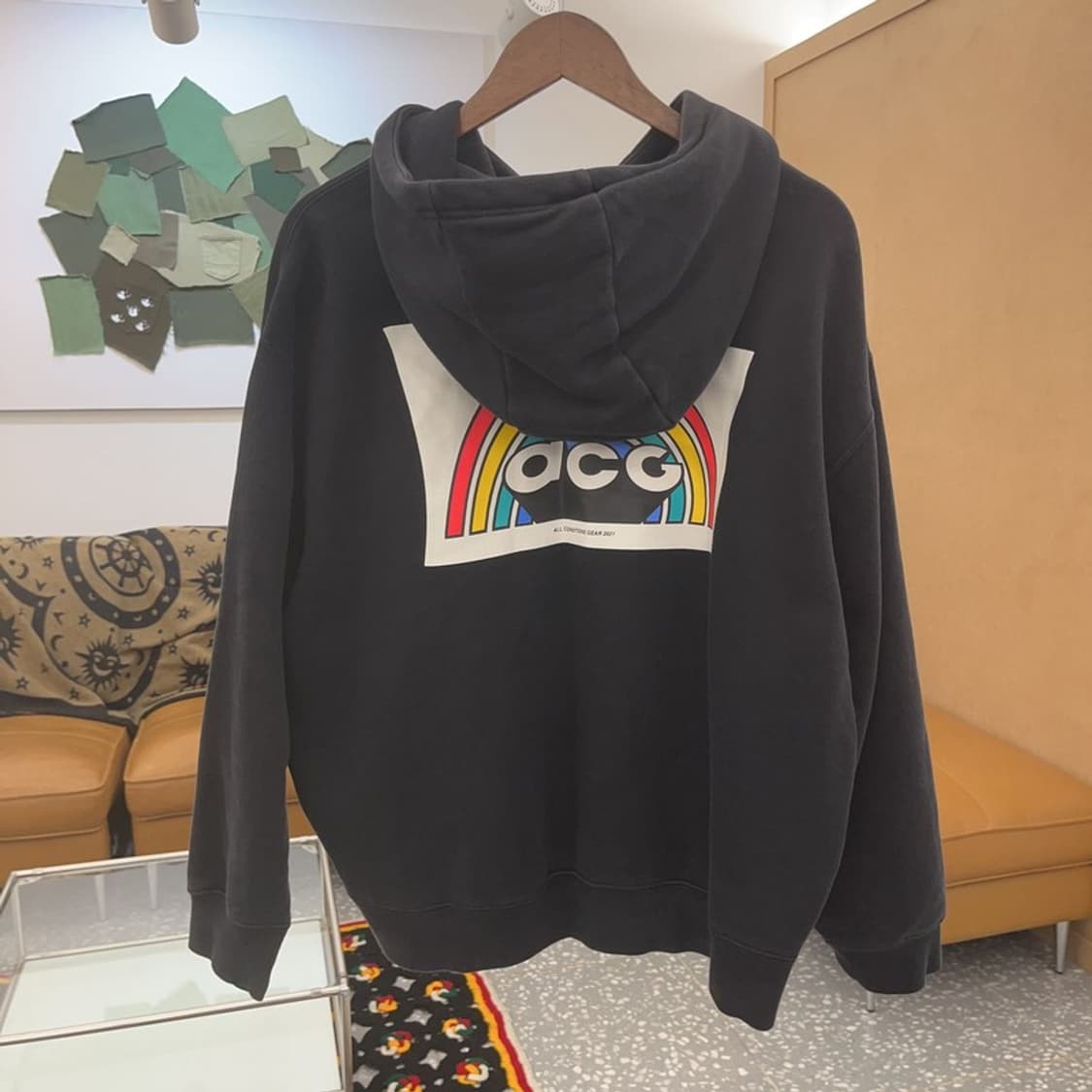 나이키 ACG 키치 레인보우 풀오버 기모 후드티 L C07821 상품이미지4