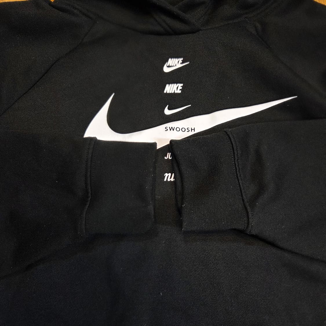 나이키 스우시 빅로고 크롭 후드티 (M) 상품이미지3