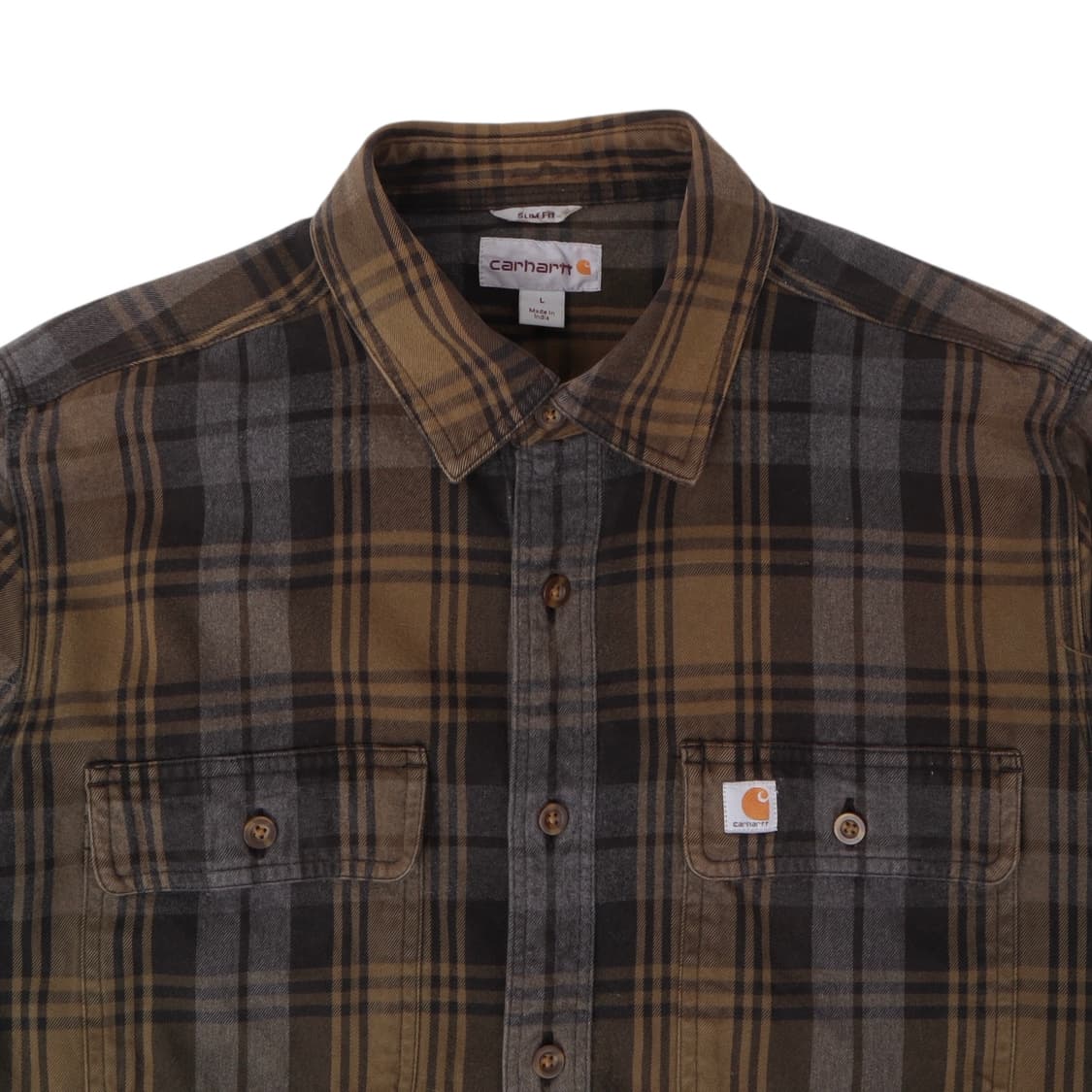 칼하트 플란넬 헤비 체크 셔츠 상품이미지2
