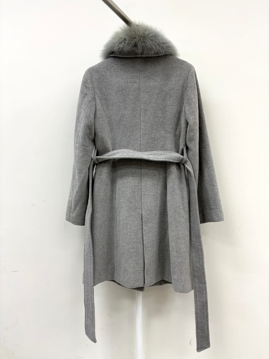 빈티지 데드스탁 그레이 앙고라 울 코트 상품이미지8