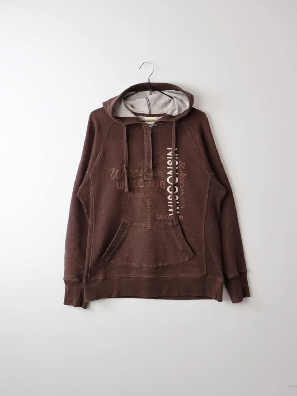 Artisans Brown Half Zip Hoodie 상품이미지3
